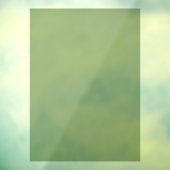 Grote Sage Green Window Cling 52 bij 72 Inches Raamsticker (Vel 3)