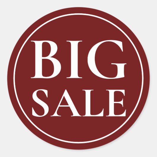 Grote Sale Sticker (Voorkant)