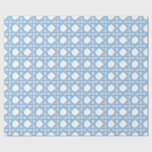 GROTE SALLY ROTAN IN A1C8E5 EN WIT CADEAUPAPIER (Vlak)