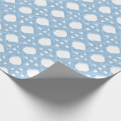 GROTE SALLY ROTAN IN A1C8E5 EN WIT CADEAUPAPIER (Hoek)