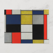 Grote samenstelling van Piet Mondrian Briefkaart (Voorkant)