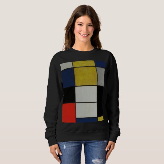 Grote samenstelling van Piet Mondrian Trui (Voorkant volledig)