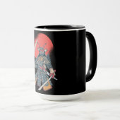 Grote Samurai Krijger Mok (Voorkant rechts)