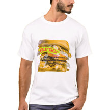 Grote sappige hamburgerillustratie | Grappig fastf