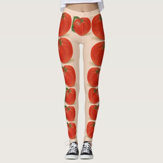 grote sappige tomaten leggings (Voorkant)