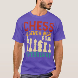 Grote schaakliefhebbers kunst voor mannen en vrouw t-shirt