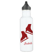Grote schaatsen Glanzend rood, mooi gevoel Waterfles (Rechts)