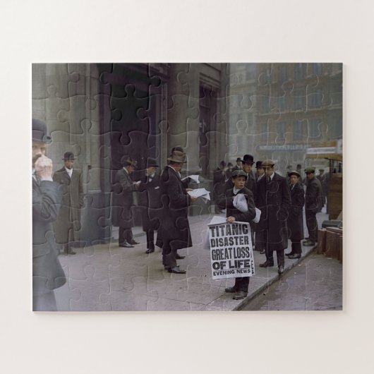 Grote schade als gevolg van de ramp met de Titanic Legpuzzel (Horizontaal)