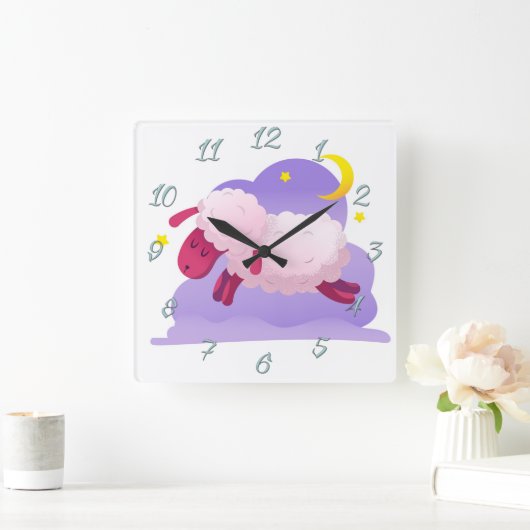 Grote schapenklok vierkante klok (Huis)