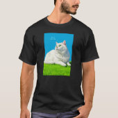 Grote schattige kat t-shirt (Voorkant)