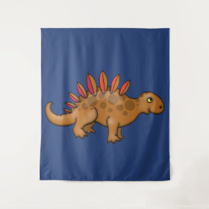 Grote Schattige Stegosaurus Kinderen Muur Hanger v Wandkleed