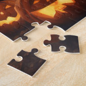 Grote Schattigee Happy Halloween spookhuis puzzel Legpuzzel (Zijkant)