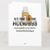 Grote Schattigee  paashaas, mand en eieren Kaart (Achterkant)