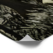 Grote schedel in het bos | AI Art Poster (Hoek)