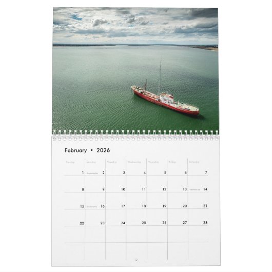 Grote schepen kalender (Feb 2026)