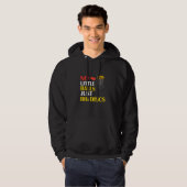 Grote schijven Geen kleine ballen Funny Disk Golf Hoodie (Voorkant volledig)