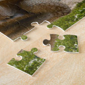 Grote schildpad aan de rand van het zee legpuzzel (Zijkant)