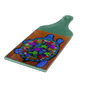 Grote schildpad voor decoratief glas voor het uits snijplank (Hoek)
