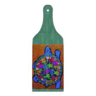 Grote schildpad voor decoratief glas voor het uits snijplank