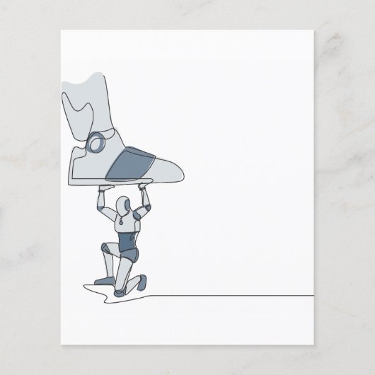 Grote schoenen crush machine flyer (Voorkant)