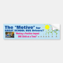 GROTE SCHOOLBUSBESTUURDERS MOTIEF ... signalering Bumpersticker