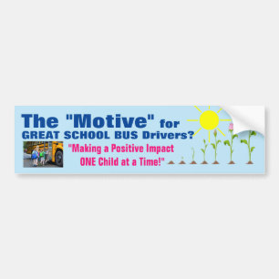 GROTE SCHOOLBUSBESTUURDERS MOTIEF ... signalering Bumpersticker