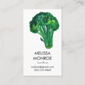 Grote schoonheid Broccoli Voedingsdiet Nutritionis Visitekaartje (Achterkant)