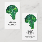 Grote schoonheid Broccoli Voedingsdiet Nutritionis Visitekaartje (Voorkant / Achterkant)