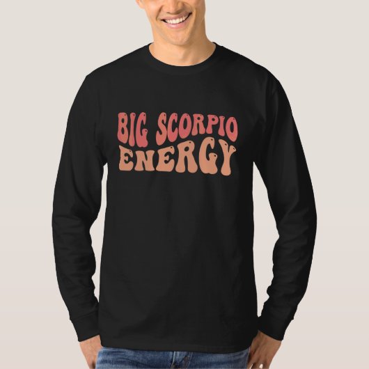 Grote Schorpioen Energie Sterrenbeeld T-shirt (Voorkant)