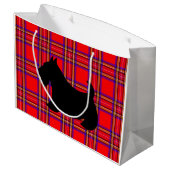 Grote Schotse Terriër Kerstcadeautas Large Cadeautasje (Achterkant Gekanteld)