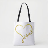 Grote Schoudertas Liefdevolle Jezus Tote Bag (Voorkant)