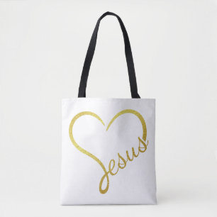Grote schoudertas Loving Jesus Tote Bag