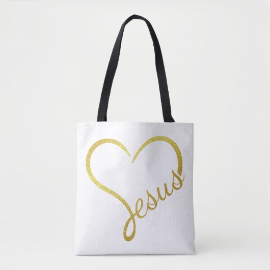 Grote schoudertas Loving Jesus Tote Bag (Voorkant)