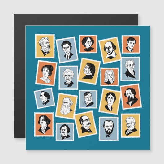 Grote schrijvers, dichters en toneelschrijvers op  (Voorkant / Achterkant)