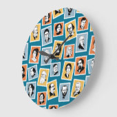 Grote schrijvers, dichters en toneelschrijvers op grote klok (Hoek)