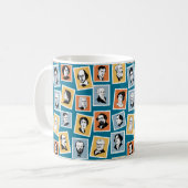 Grote schrijvers, dichters en toneelschrijvers op  koffiemok (Voorkant links)