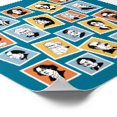 Grote schrijvers, dichters en toneelschrijvers op  poster (Hoek)