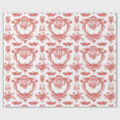 Grote schroefdraad in Marie Toile aardbei2 Cadeaupapier (Vlak)