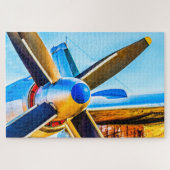 Grote schroefturbinemotor, propellers legpuzzel (Horizontaal)