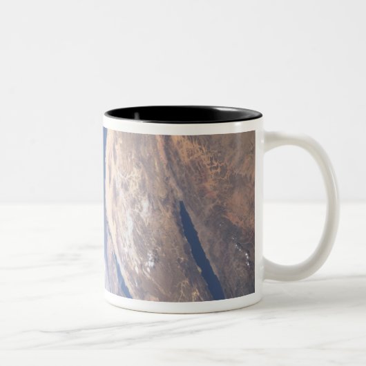 Grote schuine scène tweekleurige koffiemok (Rechts)