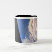 Grote schuine scène tweekleurige koffiemok (Center)