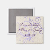 Grote Scroll Save the Date Magnet (Voorkant / Achterkant)