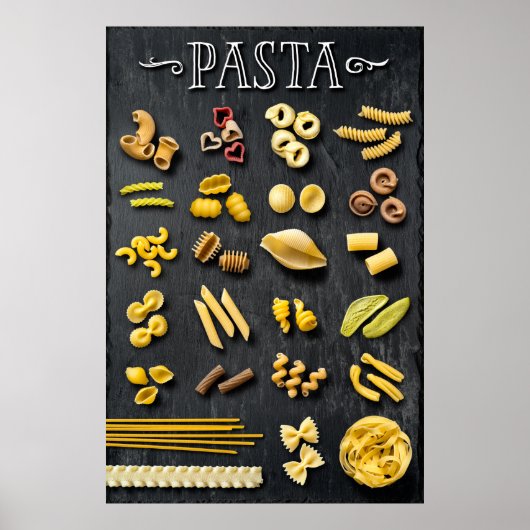 Grote selectie pasta poster (Voorkant)