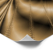 Grote sepia Pulse-Poster Poster (Hoek)