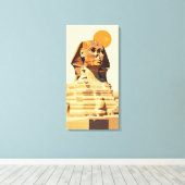 Grote Sfinx Canvas Afdruk (Insitu (Houten vloer))