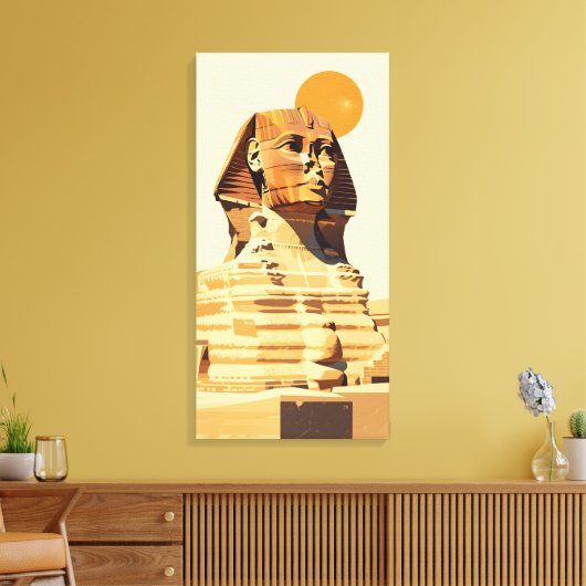 Grote Sfinx Canvas Afdruk (Insitu (Woonkamer))