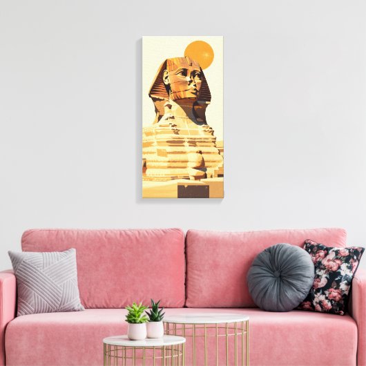 Grote Sfinx Canvas Afdruk (Insitu (Woonkamer))