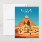 Grote Sfinx Egypte Briefkaart (Voorkant / Achterkant)