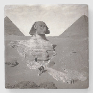 Grote Sfinx & Giza Piramides Necropolis Egypte Stenen Onderzetter