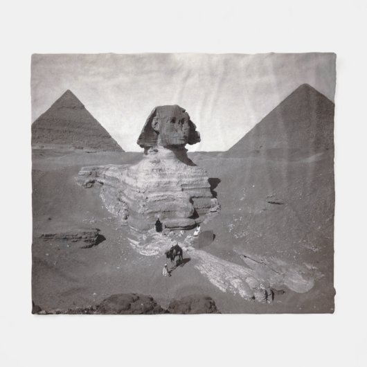 Grote Sfinx & Gizeh Piramides Necropolis Egypte Fleece Deken (Voorkant (Horizontaal))